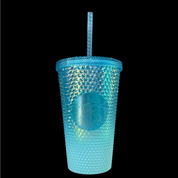 🆕 Starbucks 2023 Glacier Blue Ombré Jewel Studded Cold Cup - Picture 1 of 7